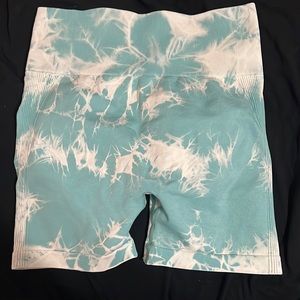 Blue shorts from Amazon and a size medium